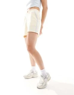 Kaiia Cropped Logo Baby Tee And Sweat Short Co-ord In Baby Blue & Lemon 11 Kaiia Cropped Logo Baby Tee And Sweat Short Co-ord In Baby Blue & Lemon -Kaiia Online Shop 206182657 1 lemonyellow 1