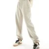 Kaiia Petite Cuffed Joggers In Stone For Women -Kaiia Online Shop 206192316 1 stone