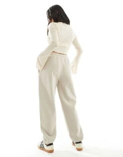 Kaiia Petite Cuffed Joggers In Stone For Women -Kaiia Online Shop 206192316 5