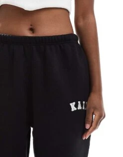 Kaiia Cuffed Joggers In Black For Women -Kaiia Online Shop 206192426 4