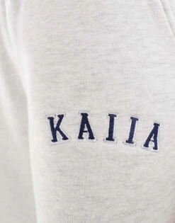 Kaiia Tall Wide Leg Joggers In Light Grey For Women Grey Marl -Kaiia Online Shop 206192840 4