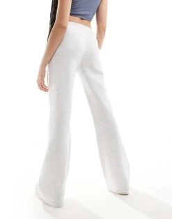 Kaiia Tall Wide Leg Joggers In Light Grey For Women Grey Marl -Kaiia Online Shop 206192840 5