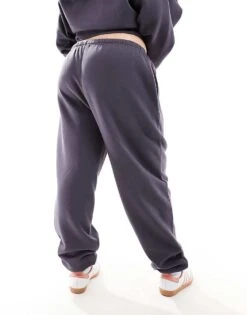 Kaiia Plus Cuffed Joggers Co-ord In Dark Grey For Women -Kaiia Online Shop 206193370 4
