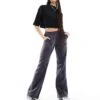 Kaiia Tall Wide Leg Joggers In Dark Grey For Women -Kaiia Online Shop 206193401 1 darkgrey