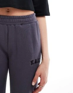 Kaiia Tall Wide Leg Joggers In Dark Grey For Women -Kaiia Online Shop 206193401 3