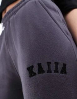 Kaiia Tall Wide Leg Joggers In Dark Grey For Women -Kaiia Online Shop 206193401 4