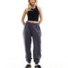 Kaiia Petite Cuffed Joggers In Dark Grey For Women -Kaiia Online Shop 206193422 1 darkgrey