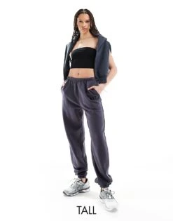Kaiia Tall Cuffed Joggers In Dark Grey For Women -Kaiia Online Shop 206193431 1 darkgrey 1