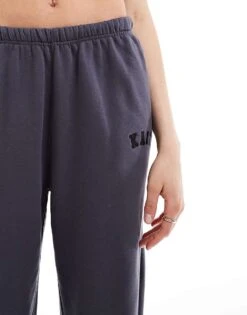Kaiia Tall Cuffed Joggers In Dark Grey For Women -Kaiia Online Shop 206193431 3