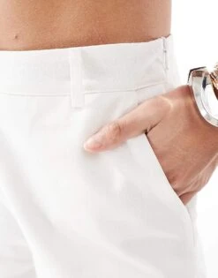 Kaiia Tailored Shorts Co-ord In Cream For Women -Kaiia Online Shop 206348527 3