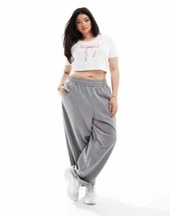 Kaiia Plus Bow Motif Baby Tee In White For Women -Kaiia Online Shop 206458867 2