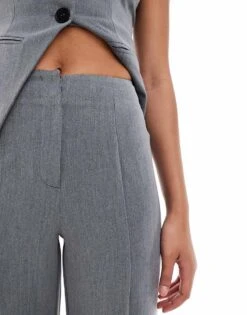 Kaiia Flared Trouser Co-ord In Charcoal For Women Grey -Kaiia Online Shop 206717768 5