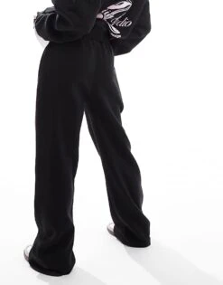 Kaiia Wide Leg Joggers Co-ord In Black For Women -Kaiia Online Shop 207088136 5