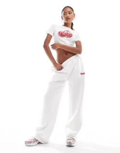 Kaiia Cropped Cherry Motif Baby Tee In Cream For Women -Kaiia Online Shop 207088246 3