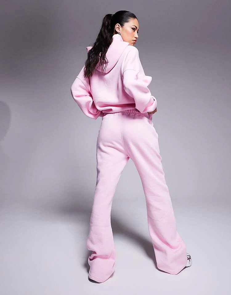 Kaiia Studio Diamante Oversized Hoodie And Wide Leg Jogegrs Co-ord In Pink 3 Kaiia Studio Diamante Oversized Hoodie And Wide Leg Jogegrs Co-ord In Pink