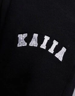 Kaiia Petite Wide Leg Joggers In Black For Women -Kaiia Online Shop 207285616 3