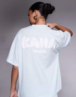 Kaiia Design Oversized T-shirt, Hoodie And Joggers Co-ord In Light Blue 11 Kaiia Design Oversized T-shirt, Hoodie And Joggers Co-ord In Light Blue -Kaiia Online Shop 207285686 1 turquoise 1