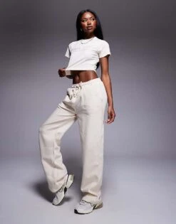 Kaiia Embroidered Hoodie Co-ord In Cream -Kaiia Online Shop 207506165 1 cream 2