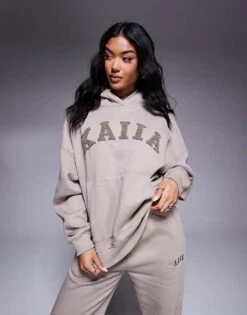 Kaiia Hoodie And Joggers Co-ord In Light Taupe -Kaiia Online Shop 207685649 1 lighttaupe