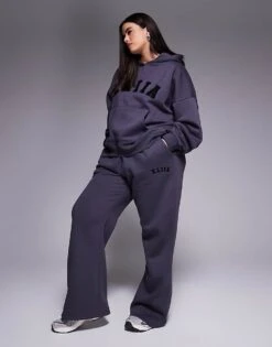 Kaiia Plus Overized Hoodie, Cuffed Joggers, Wide Leg Joggers & Shorts Mix & Match In Dark Grey 9 Kaiia Plus Overized Hoodie, Cuffed Joggers, Wide Leg Joggers & Shorts Mix & Match In Dark Grey -Kaiia Online Shop 207999112 1 charcoal