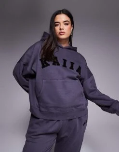 Kaiia Plus Overized Hoodie, Cuffed Joggers, Wide Leg Joggers & Shorts Mix & Match In Dark Grey 10 Kaiia Plus Overized Hoodie, Cuffed Joggers, Wide Leg Joggers & Shorts Mix & Match In Dark Grey -Kaiia Online Shop 207999158 1 charcoal